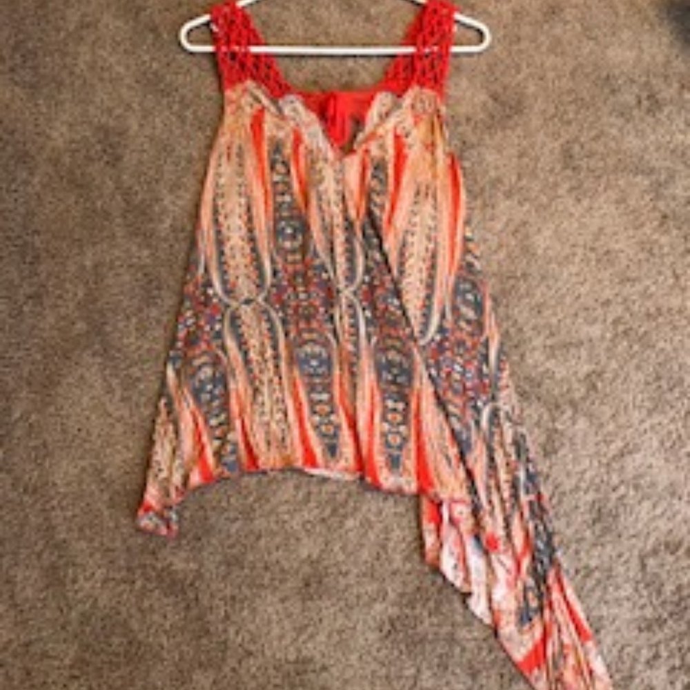 Asymmetric Free People Blouse
